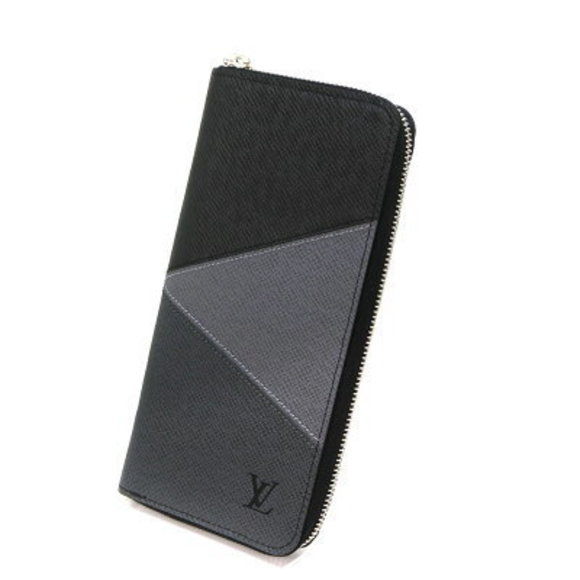 Louis Vuitton Zippy Wallet Vertical Taiga Leather Gray LV - Picture 1 of 6